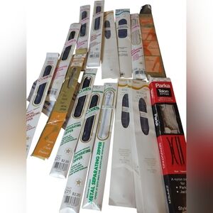 Mixed Lot Of Zippers Talon And‎ J & P Coats 18 Made in the USA Metal Robe Etc